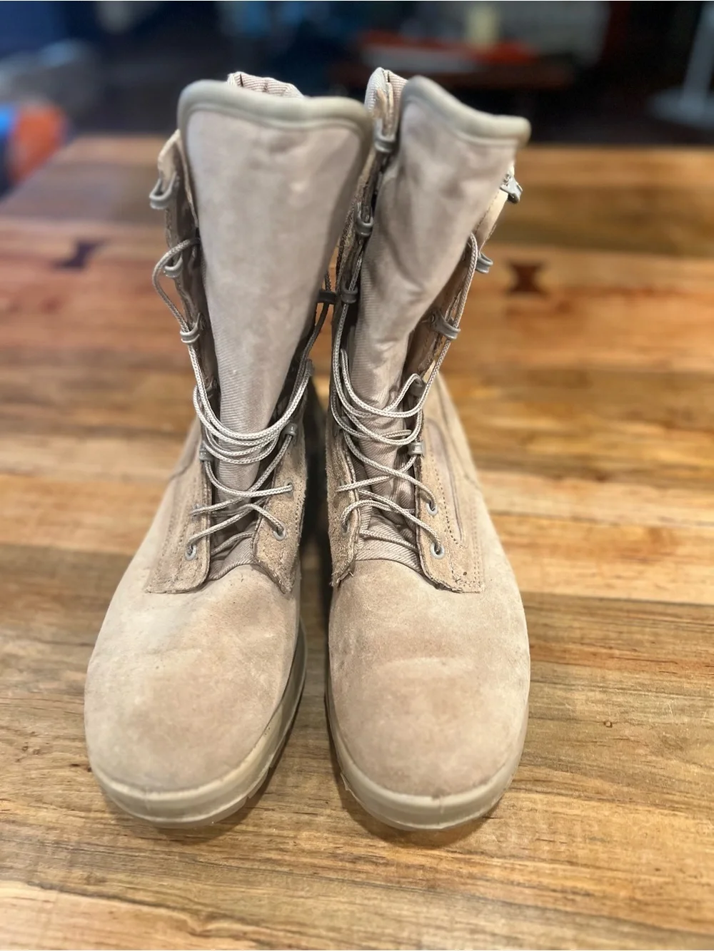 Men's Tactical Fire Resistant Field Boots in Tan Suede